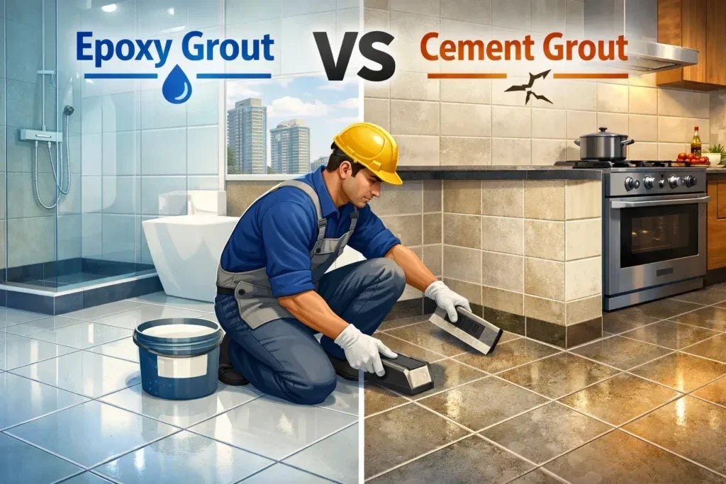 Epoxy Grout vs Cement Grout: Which Is Right for Your Tiling Project?
