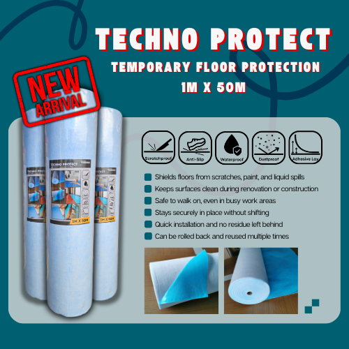 TECHNO PROTECT - Floor Protection 1mtr x 50mtr Roll