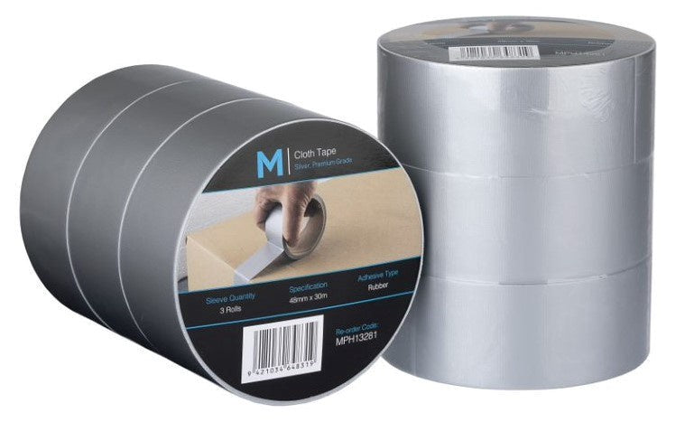 MPH - Premium Duct Tape Silver pr roll ( 48mm x 30m x 250mu)
