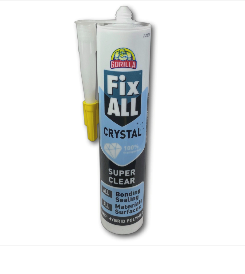 Gorilla FixAll Crystal Sealant & Adhesive 300gr Clear