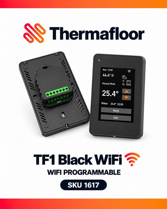 TF1 WiFi Programmable Controller Radiant Floor Thermostat