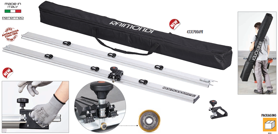 RAIMONDI -  Raizor MkII Plus 3.3mtr, Rail Cutting System for Large format Tiles